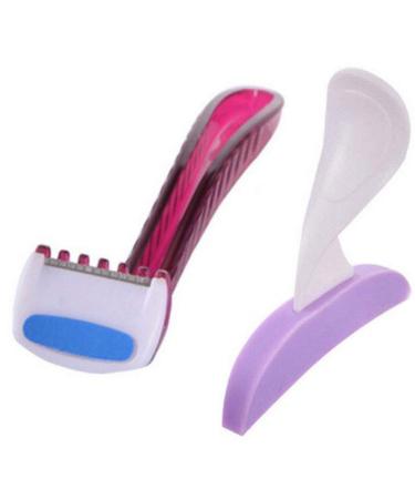 Culer women's bikini private shave silicone stencil razor female secret hair shaping-remover-rasier apparatus trimmer tool kit (random color)
