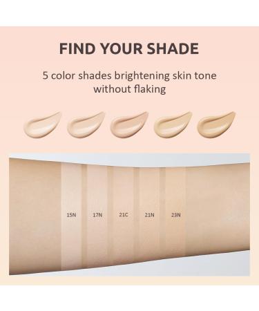 MOONSHOT KOREA Conscious Fit Cushion Foundation - Flawless Lightweight Long-Lasting K-Beauty | 21C Cosmic Peach Refill - Buy Online on GoSupps.com