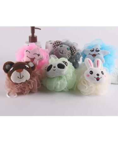 5pcs Bath Ball Body Scrubber Puff - Loofah Shower Sponge & Massager for Smooth Skin | Ideal for Baby & Adults - Buy Online on GoSupps.com