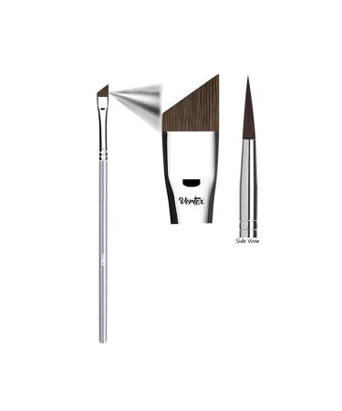 Angled Eyeliner Brush Slanted - Small Thin Winged Liner For Clean Lines To Apply Smooth Liquid Gel Liner For A Fine Wing | Application Of Flat Angle Edges Allows Precision Control Sexy Cat Eyes