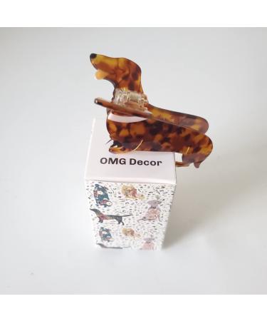 Dachshund Small Claw Hair Clips - Cellulose Acetate Hair Accessories for Girls - Buy Online on GoSupps.com