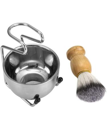 3 in 1 Razor Brush Set - Men's Shaving Set with Acrylic Rack Holder | 1 Set/3 PCs Shaving Bowl & Bristle Brush (Yellow) - International Shipping - Buy Online on GoSupps.com