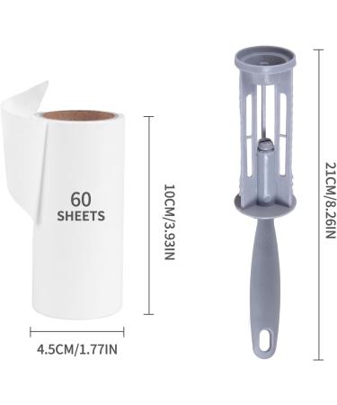 Lint Roller Set - 5 Refills with 1 Handle | 300 Sheets Pet Hair Remover | For Cat Dog Fur, Dust, Dandruff | Clothes, Car, Furniture, Bed, Carpet, Sofa - Buy Online on GoSupps.com