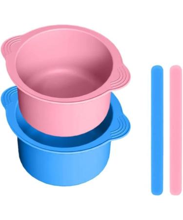 YXRRRving Silicone Pot for Wax Warmer | Non-Stick Coated Reusable Bowl & Stirring Stick | Melting Wax Tools in Pink/Blue | International Shipping Available - Buy Online on GoSupps.com