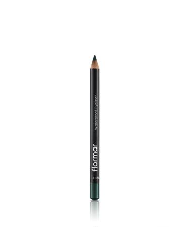 Flormar Waterproof Eyeliner Waterproof eyeliner pencil Intense color application and longlasting formula For precise eyeliner smokey eyes and natural looks 111 Intensive Jade
