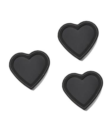 3 Pcs Heart Shaped Window Box Gift Boxes with Lids Christmas Paper Gift Boxes Clear Container with Lid Gift Arrangement Boxes Flower Packing Container Transparent Lid Flowers Skin 1 count (Pack of 1) Blackx3pcs