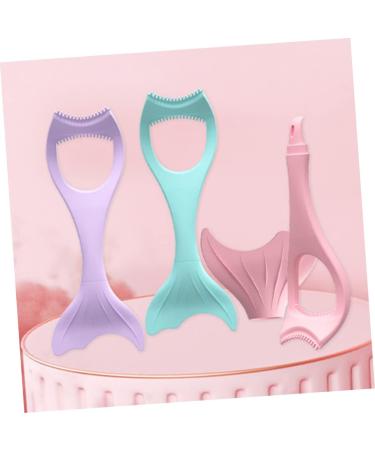 Beatifufu Mascara Brush Mascara Applicator Shield Lash Guard Silicone Makeup Brush Silicone Upper and Lower Mascara Applicator for Women Tools Silica Gel - Miss 15X5.7CM Blue - Buy Online on GoSupps.com