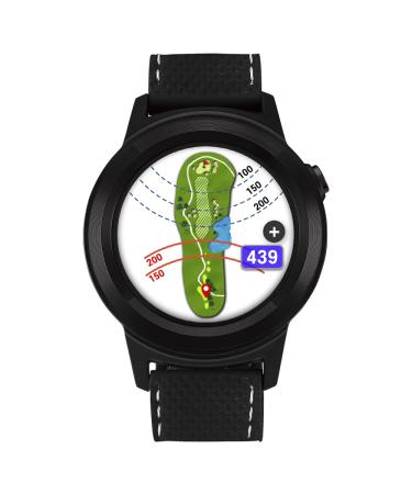 Golf Buddy Aim W11 Golf GPS Watch, Premium Full Color Touchscreen, Preloaded with 40,000 Worldwide Courses, Easy-to-use Golf Watches Black