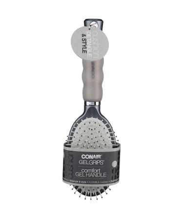 Conair Gel Grips Comfort Gel Handle Detangle & Style Cushion Hair Brush 1 Brush