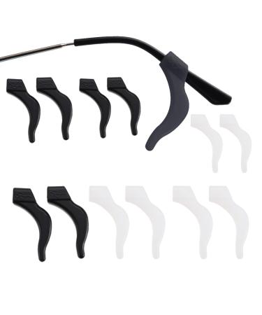 OSUWLSI 6 Pairs Non-Slip Glasses Temples Soft Glasses Ear Hooks Ear Hooks Frame Holder Ear Grip Hooks Silicone Frame Holder for Glasses