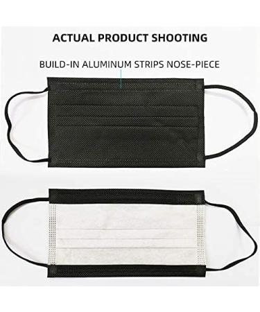 THINKA FACE MASK WITH EARLOOPS (50pcs) - BLACK -Medical Mask - Surgical Mask -ASTM Level 1 Mask - Buy Online on GoSupps.com