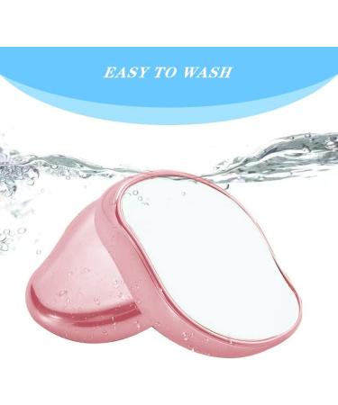 Crystal Hair Eraser - Painless Exfoliation & Gentle Hair Removal Tool - Portable & Reusable - Pink - For Back, Arms, Legs - Fast & Easy - Women & Men - Buy Online on GoSupps.com