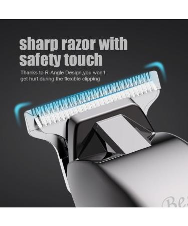 Pro Hair Clipper - Rechargeable Electric T-Shaped Cordless Hair Clipper for Precision Cutting | Professional Finishing Cutter in Black - Buy Online on GoSupps.com