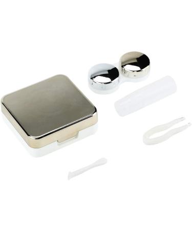 Buy Cute Gold Contact Lens Container Kit Set | Reflective Cover Travel Case | International Shipping Available - Buy Online on GoSupps.com