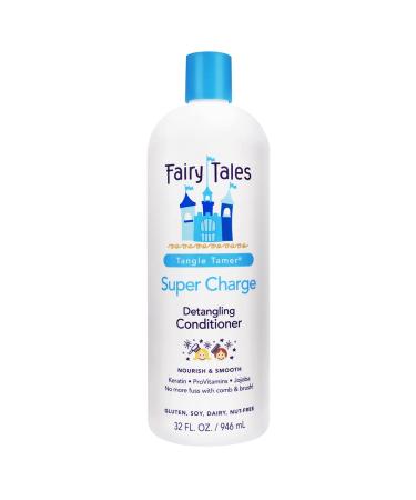 Fairy Tales Tangle Tamer Super Charge - Detangling Conditioner for Kids - Paraben Free  Sulfate Free  Gluten Free  Nut Free- 32 oz