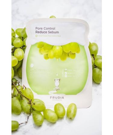 FRUDIA Green Grape Control facial mask green grape extract with vitamin E Pore cleanser Controls excess sebo Moisturizing and soothing - Buy Online on GoSupps.com