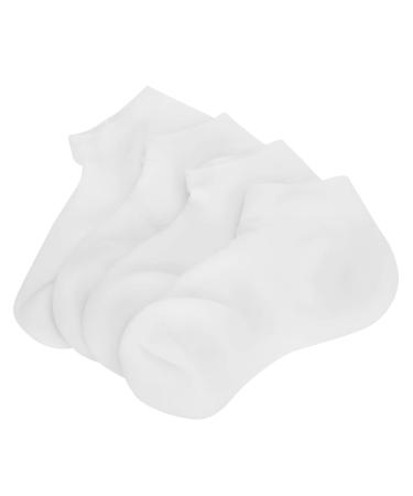 2 Pairs Elastic Anti Cracking Foot Skin Cares Socks SEBS Moisturizing Exfoliating Socks Moisturizing Socks for Softening Dry Cracked Feet Skins (M(36-38)) M(36-38) M(36-38)