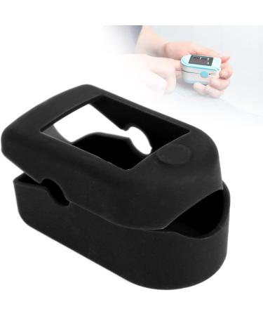 Portable Hushui Oximeter Shell - Soft Silicone Blood Oxygen Case Wear-Resistant Pulse Cover for Home & Travel (Black) - Buy Online on GoSupps.com