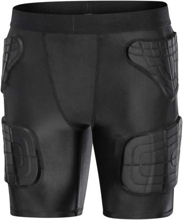 TUOY Youth Boys Padded Protective Shirts + Shorts | Black Padded Shirt+Short X-Large - Buy Online on GoSupps.com