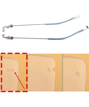 DEEBOW GLASSES Spare Bars | Eyewear Replacement Leg & Temple for Borderless 2-Hole Glasses | Metal Repair Parts in Blue - Buy Online on GoSupps.com