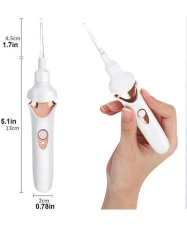 GYMO Electric Ear Wax Cleaning Kit with Light - Adult & Kids Ear Suction Scoop Set - Buy Online on GoSupps.com