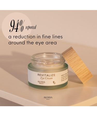 Aloisia Beauty REVITALIZE Eye Cream - Intensive Hydrating Treatment for Youthful Eyes Brightening Eye Cream helps Reduce Dark Circles and Puffiness for an Illuminated and Revitalized Appearance. - Buy Online on GoSupps.com