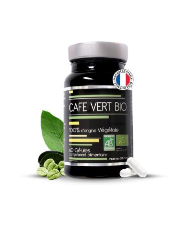 Organic Green Coffee – 60 Capsules – Vegan, Organic – NUTRIVIE – Made in France