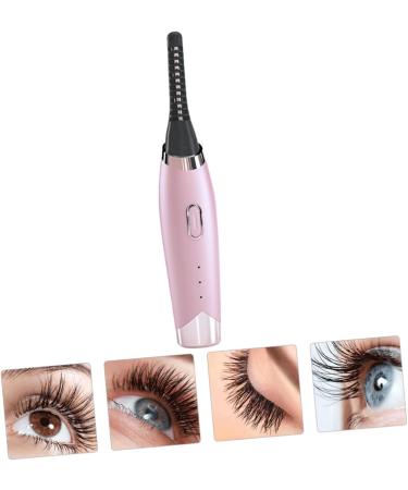 Housoutil Eyelash Curler Rechargeable Eyelash Brush 3 Temperature Gears Eyelash Brush Mini Natural Eye Lashes Curling Hot Lash Curler Beauty Tool Eyelashs Pink Abs Curling Iron USB - Buy Online on GoSupps.com