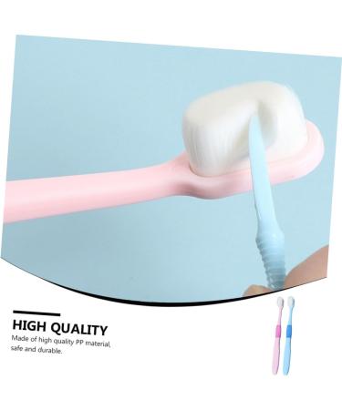 Minkissy 4-Piece Portable Toothbrush Set for Kids & Adults Soft Fur Design for Dental Hygiene | Ideal for Travel & Home Use - Buy Online on GoSupps.com