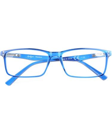Eyekepper Stylish Readers - Quality Spring Hinges Reading Glasses +2.00 - Blue Color - International Shipping Available - Buy Online on GoSupps.com