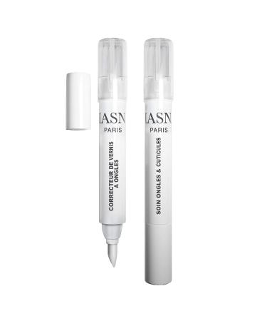HASNA PARIS - DUO OF PEN-NAIL AND CUTICLE CARE & NAIL POLISH CORRECTION PEN 2x3ml