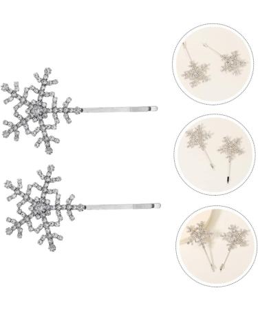 MAGICLULU 2 Pairs Side Rhinestone Barrette Headdress Barrette Rhinestones Hair Clip Women Hairpin Bobby Pin Snowflake Hair Clips Fashion Hairpins Rhinestones Barrette Women Barrette Hair Pin - Buy Online on GoSupps.com