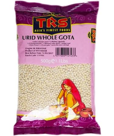 TRS Urid Whole Gota | 500G | Urid Gota Whole | Urad dal | High Fibre | High Protein | Natural | Gluten Friendly | Indian Origin (Pack of 2) - Buy Online on GoSupps.com