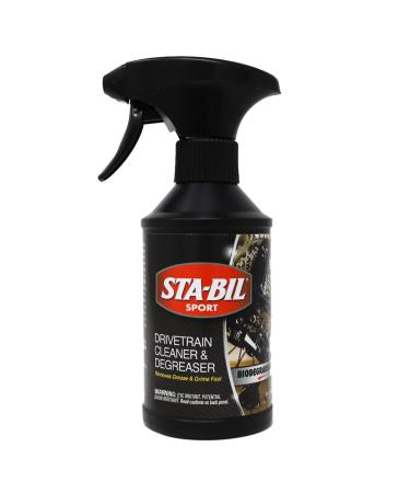 STA-BIL SPORT Drivetrain Cleaner & Degreaser - Bicycle Chain Cleaner - For Regular or Electric Bikes - Bike Cleaning Spray - Dirt and Oil Remover - 10oz, (22505) - Buy Online on GoSupps.com
