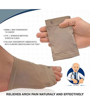 Silicone Gel Arch Support Sleeve  Comfort Cushions Insole  Orthotics Massage Flat Feet Pad Shocks  for Plantar Fasciitis Pain Relief Heel Spur Arch Pain Pronation