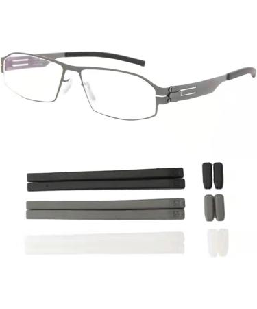 Perffite Silicone Rubber Temple Ear Socks & Nose Pads Set for IC Berlin Prescription Glasses - Gray - Buy Online on GoSupps.com