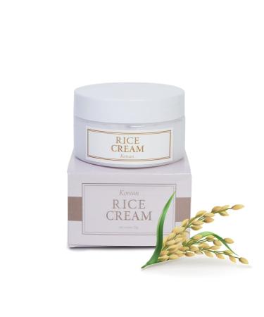 Korean Rice Cream 3.52 Ounce Korean Skincare rice bran essence with ceramide | Glowing Look Improves Moisture Skin Barrier Nourishes Deeply Soothing to Even out Skin Tone Korean beauty