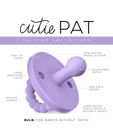 Ryan & Rose Cutie PAT Pacifier Teether - Bulb Orchid - Buy Online on GoSupps.com