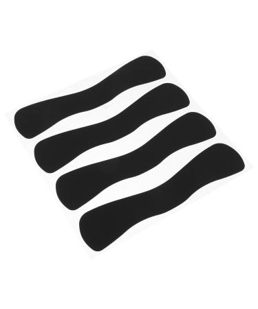 Hohopeti Lot de 4 Coussinets en Silicone Noir Grand Format Ondul pour Extensions de Cils Patchs Isolants R utilisables pour Pose et Permanente de Cils Protection Frontale Confortable et