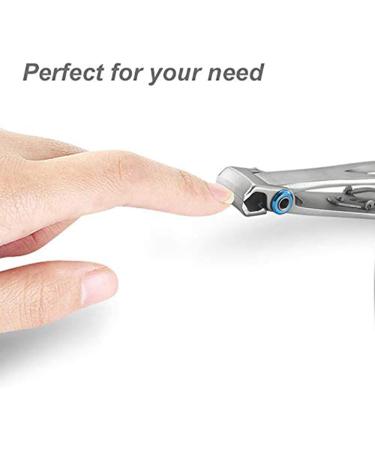 Vadillo 2X Nail Clipper Set Thick Toenail & Fingernail Cutter with Wide Jaw Opening Stainless Steel Kit for Men & Women Silver - Buy Online on GoSupps.com