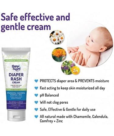 Happi Tummi Natural Colic Relief Blue Belly Band + Organic Diaper Rash Cream - Buy Online on GoSupps.com
