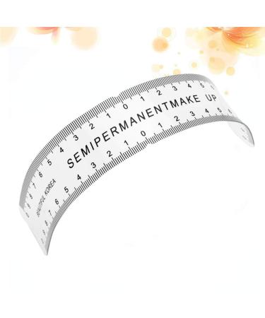 Healifty Plastic Curved Eyebrow Embroidery Ruler for Lady | Makeup & Tattoo Measure Tool - Buy Online on GoSupps.com