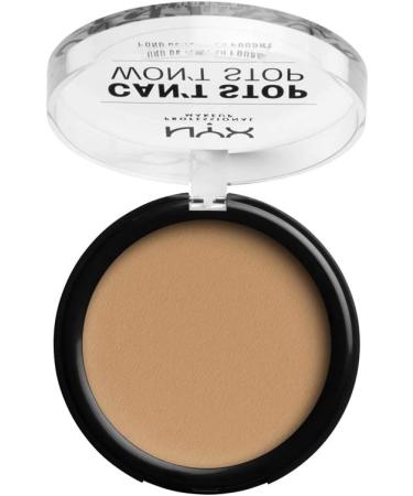 NYX Can't Stop Won't Stop Powder Foundation Deep Beige 07.5 - Matte Finish, Long Lasting, Vegan Formula - Buy Online on GoSupps.com