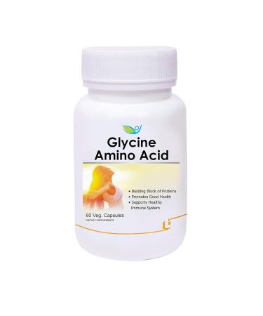 Nutraceuticals Glycine Amino Acid -Pack Of 60 Veg Capsules