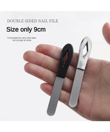 Luxury Nail File & Manicure Buffer - Enhanced Grip Nail Care Tool for Easy Shine & Art (Black - Buy Online on GoSupps.com