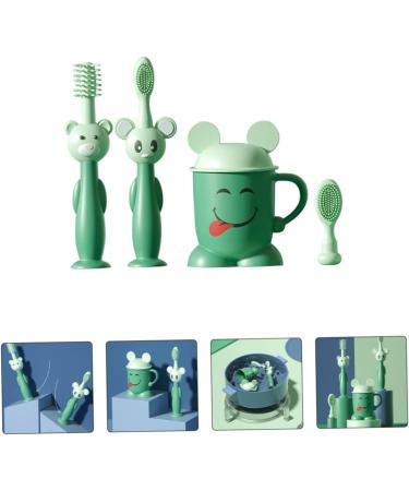 Minkissy Baby & Toddler Training Toothbrush Set - Soft Children's Toothbrush for Infants & Newborns | Gentle Cleaning for Milk Teeth - Buy Online on GoSupps.com