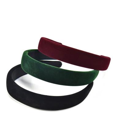 3-Piece Fashionable Hair Bands Set | Vintage Headbands for Girls & Women | Red & Green Stylish Hair Accessories - Buy Online on GoSupps.com