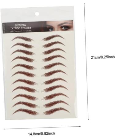 FRCOLOR 72 Sheets Waterproof Eyebrow Stickers Makeup Stickers Eyebrow Pen 6d Hair-like Eyebrows Stickers Gel - Buy Online on GoSupps.com