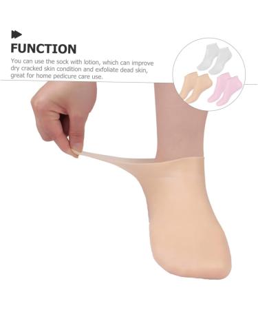 Mikinona Feet Moisturizing Socks 3 Pairs Moisturizing Socks Silicone Socks Foot Care Foot Care Spa Socks Aloe Socks Cracked Heel Repair Lotion Socks Foot Socks Sebs Heel Socks Damping Miss - Buy Online on GoSupps.com