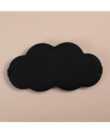 Seamless Warm Double-Sided Ice Silk Eye Mask - Black | Cloud Eye Shield | Free Shipping - Buy Online on GoSupps.com